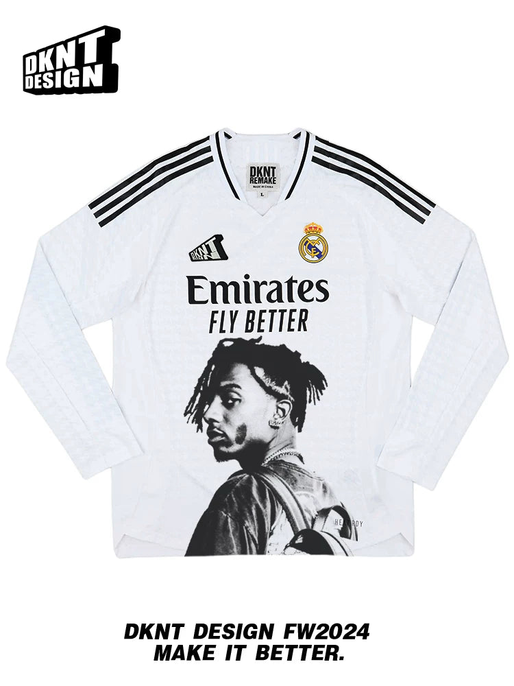 KANYE Casual Portrait Print Tee