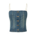 ABMY Fishbone Lace Stitching Denim Sling