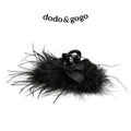 DODOGOGO Feather Bow Clip