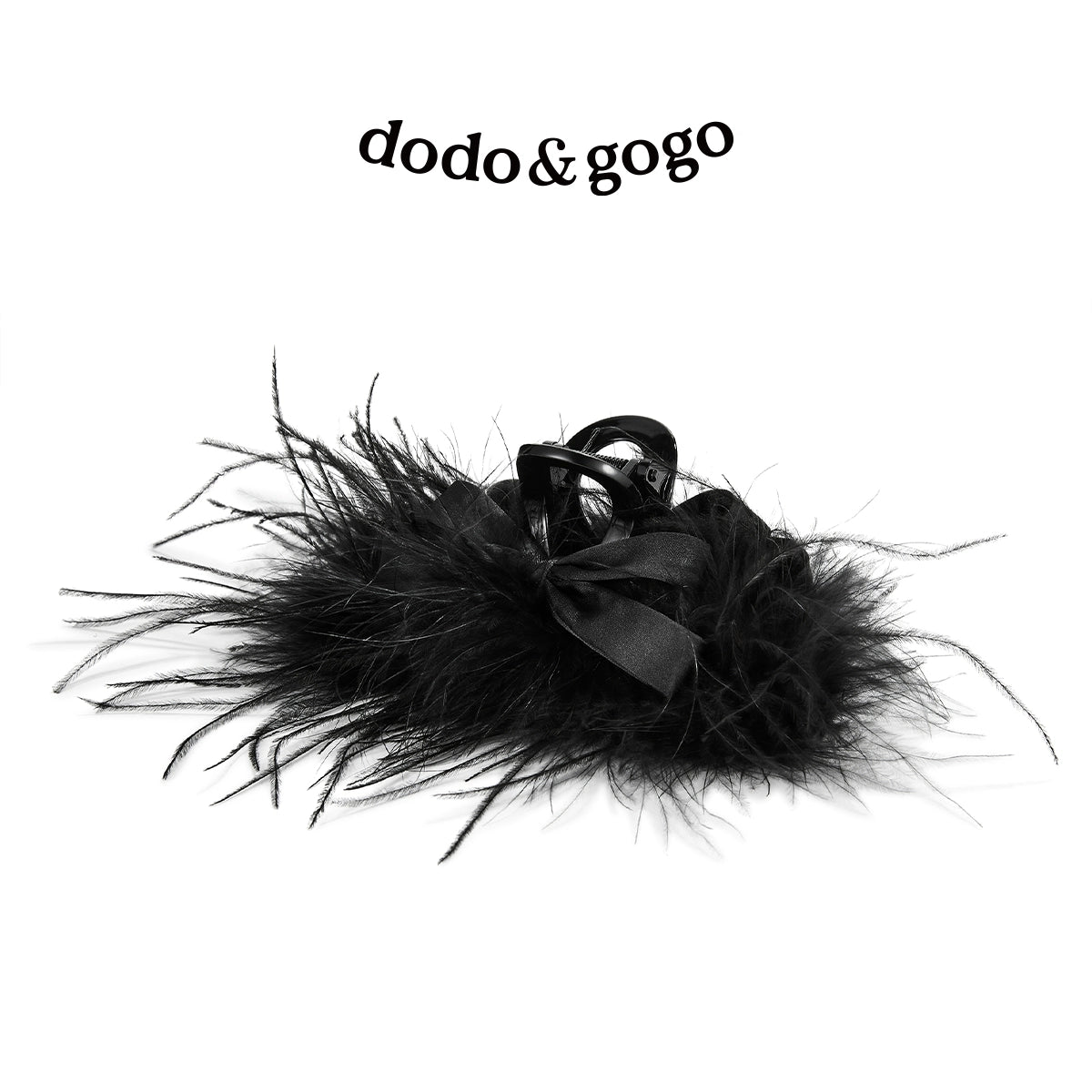 DODOGOGO Feather Bow Clip