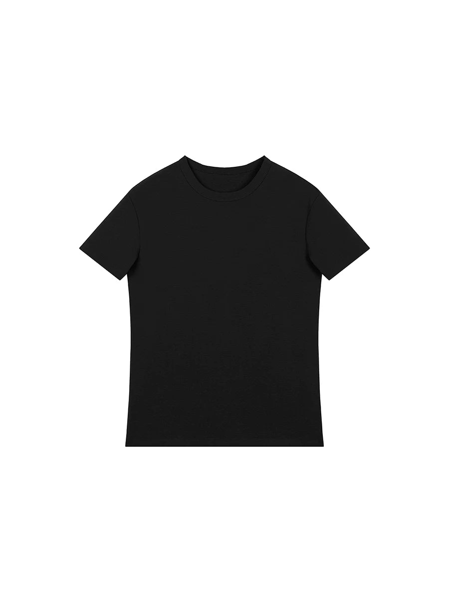 PLUS NO LOGO X OQ Power Burst Breathable Fitted Stretch Tee