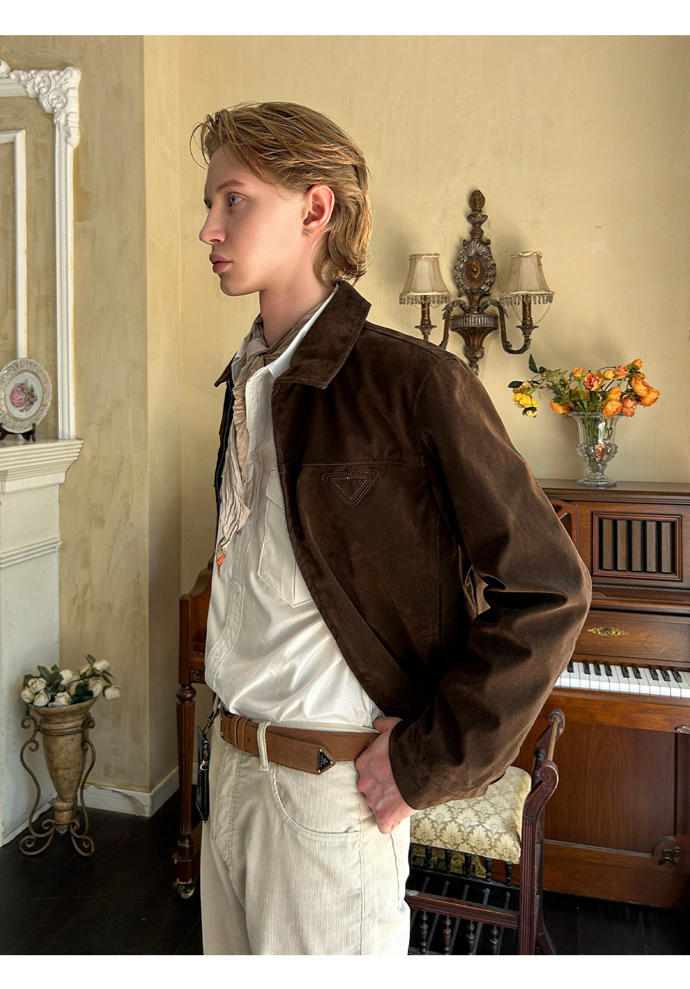 EME Vintage Lapel Front Shoulder Jacket