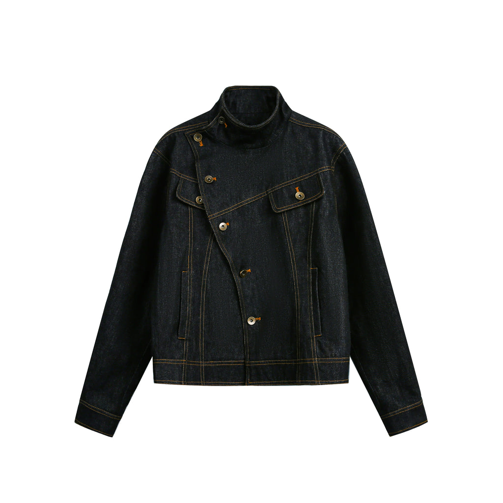 JIKOO Prussia Raw Denim Oversized Jacket