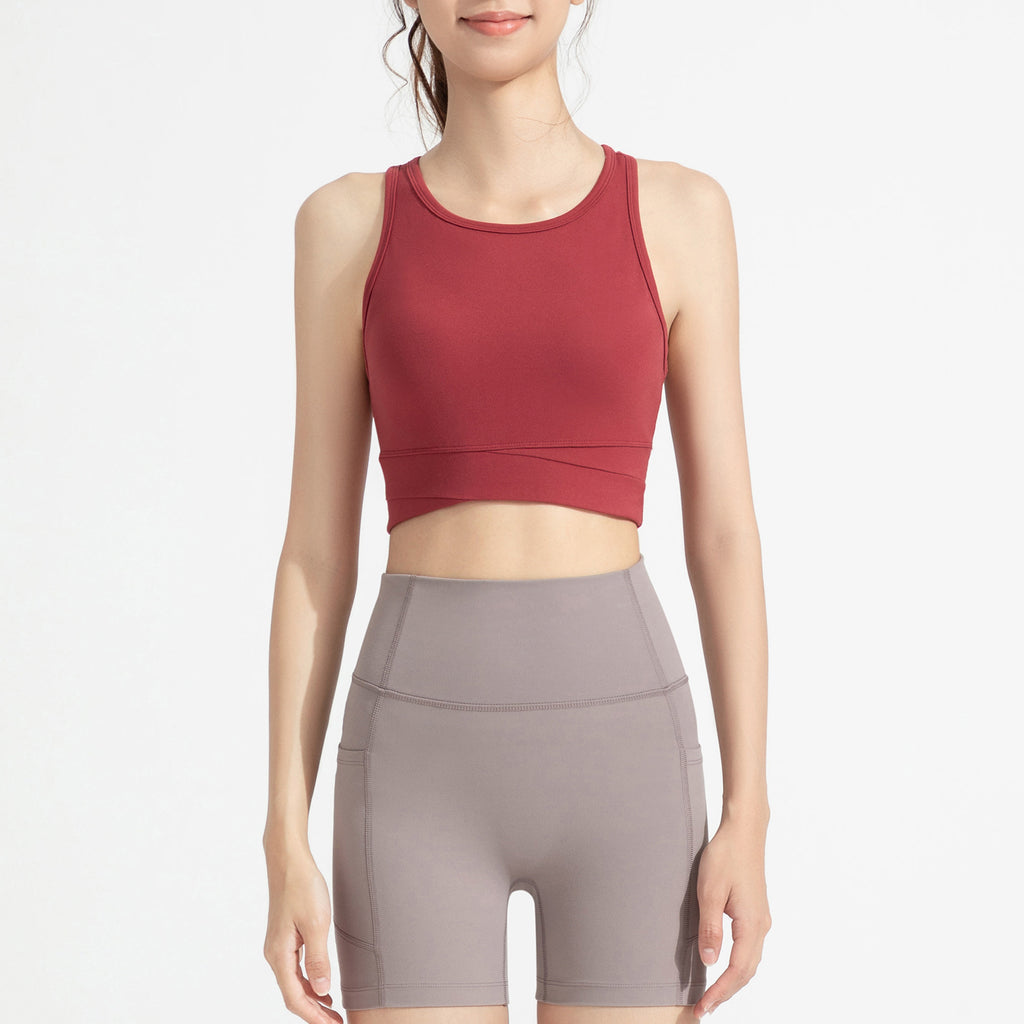 ATHENA LULU High Support Seamless Strappy Back Sports Bra