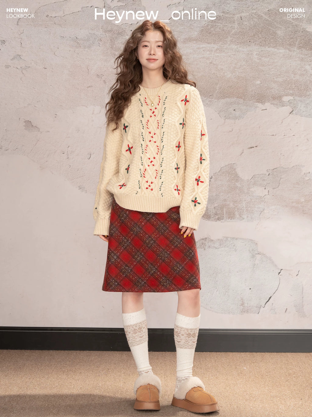 LOVEHEYNEW Temperament Retro Loose Lazy Sweater