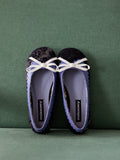 MILOOEY Bow-Detail Leather Ballet Flat