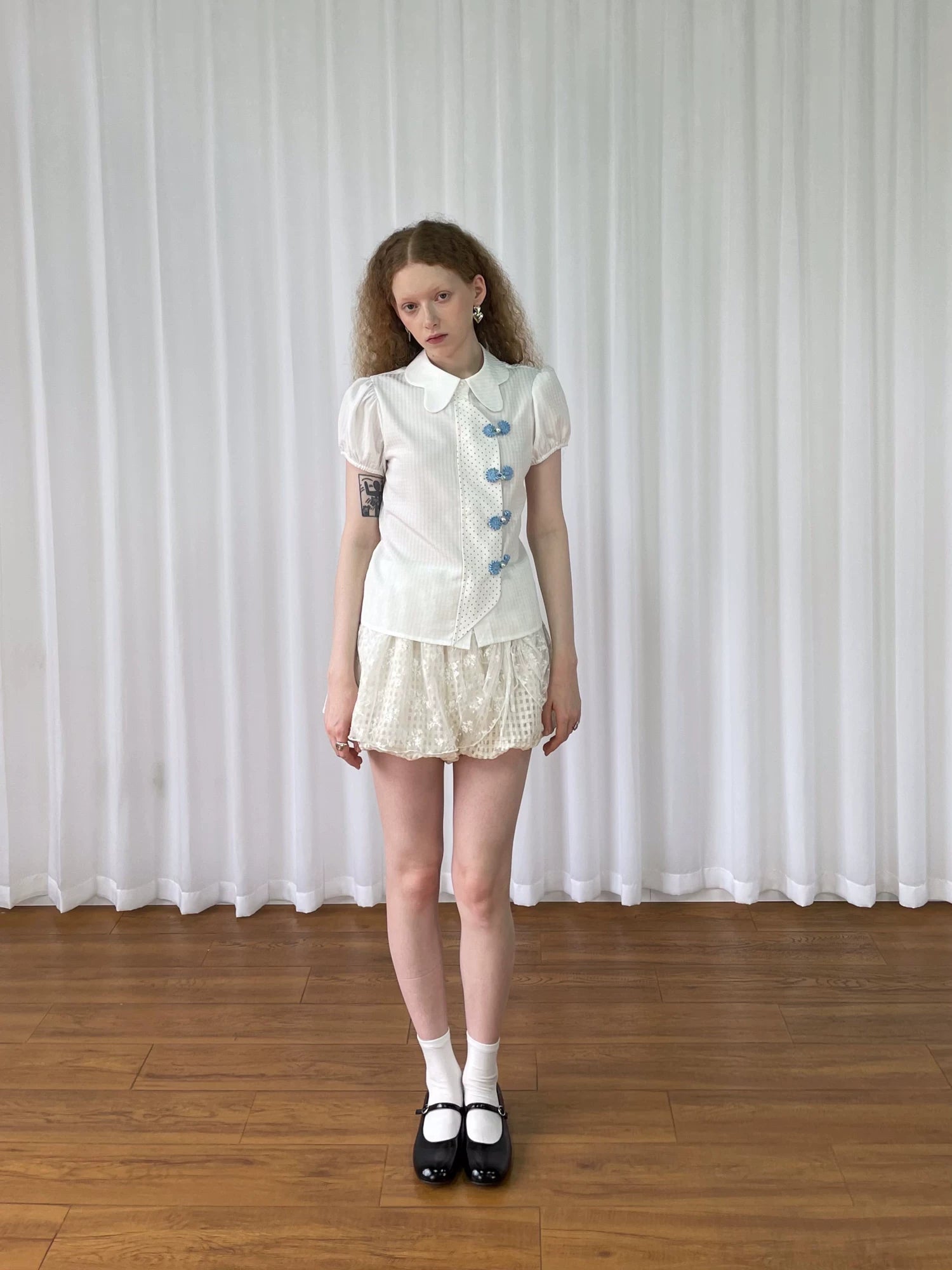 Loosesmell Lace Patchwork Culottes