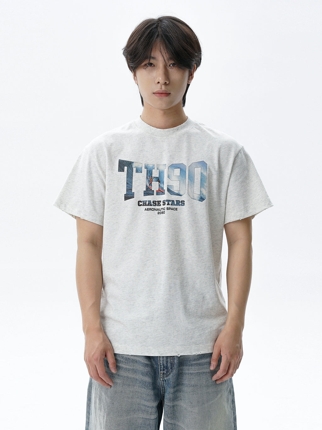 TH90 Cutscene Surf Flower Yarn Cotton Tee