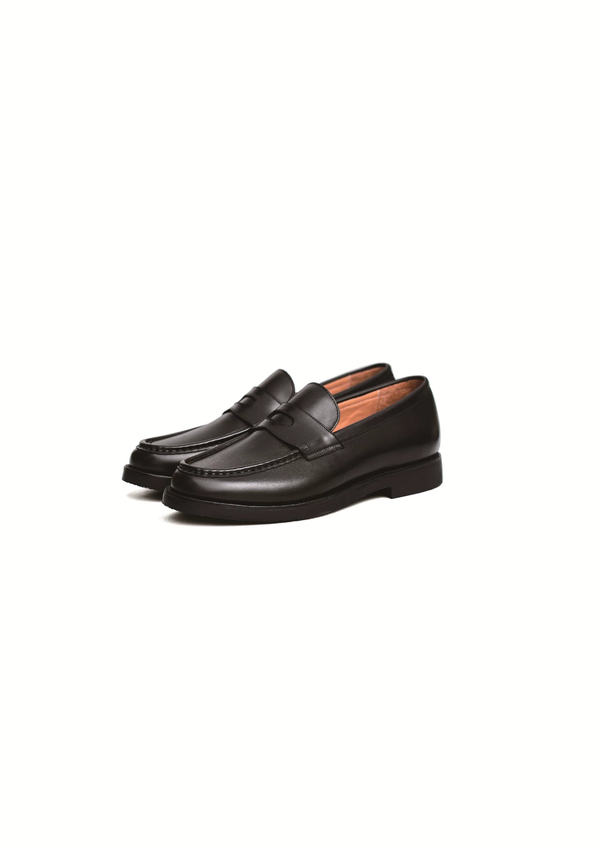 TERRAKOO Leather Slip-On Round-Toe Loafer