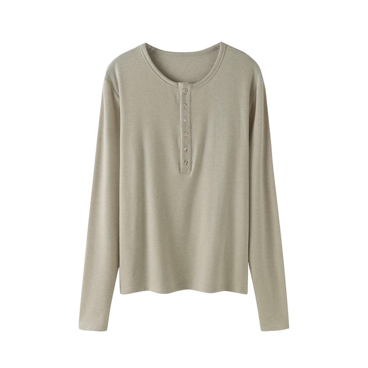 DIMC Tencel Wool Slim-Fit Long-Sleeve Tee