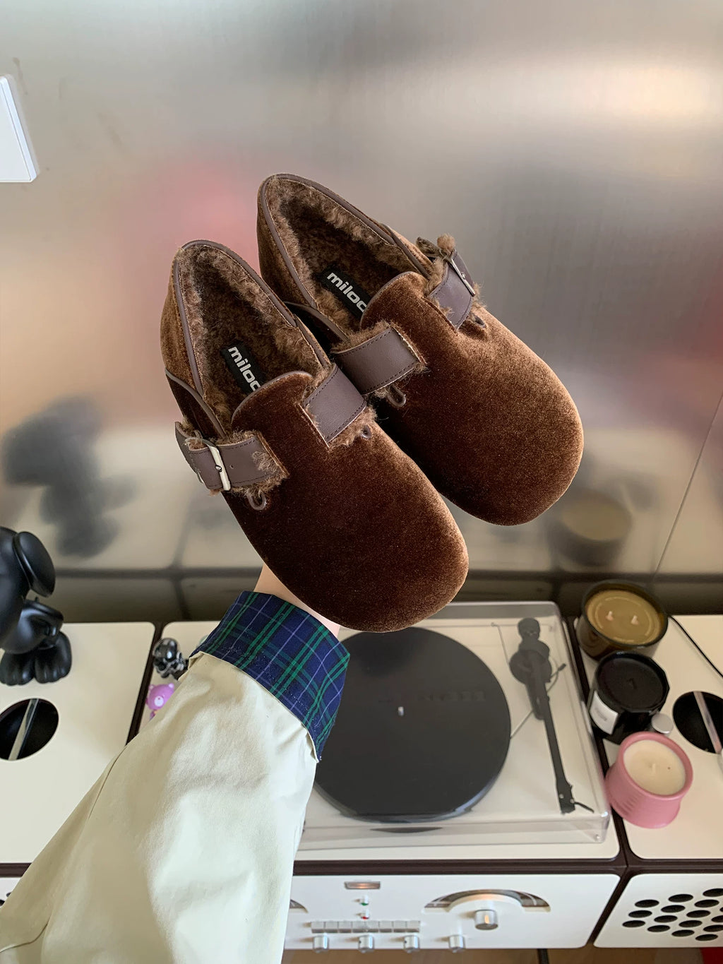 MILOOEY Leather Lined Round-Toe Flat