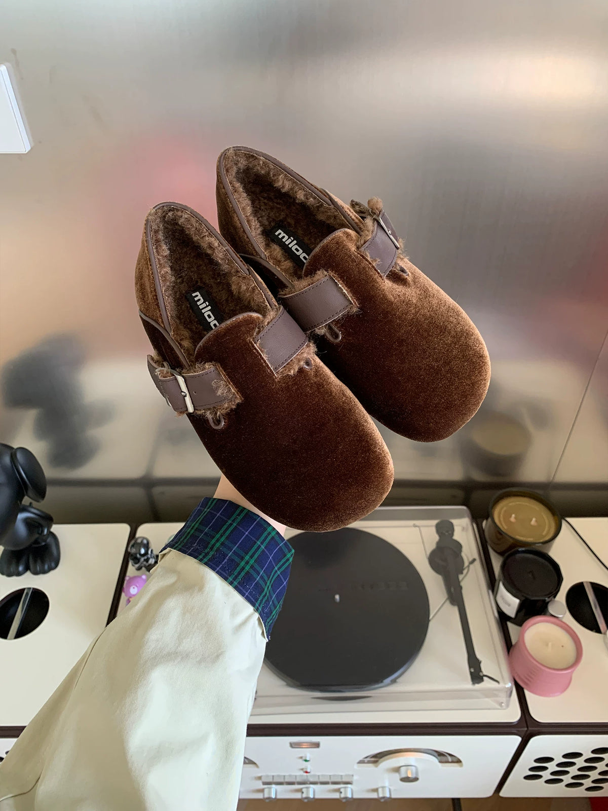 MILOOEY Leather Lined Round-Toe Flat