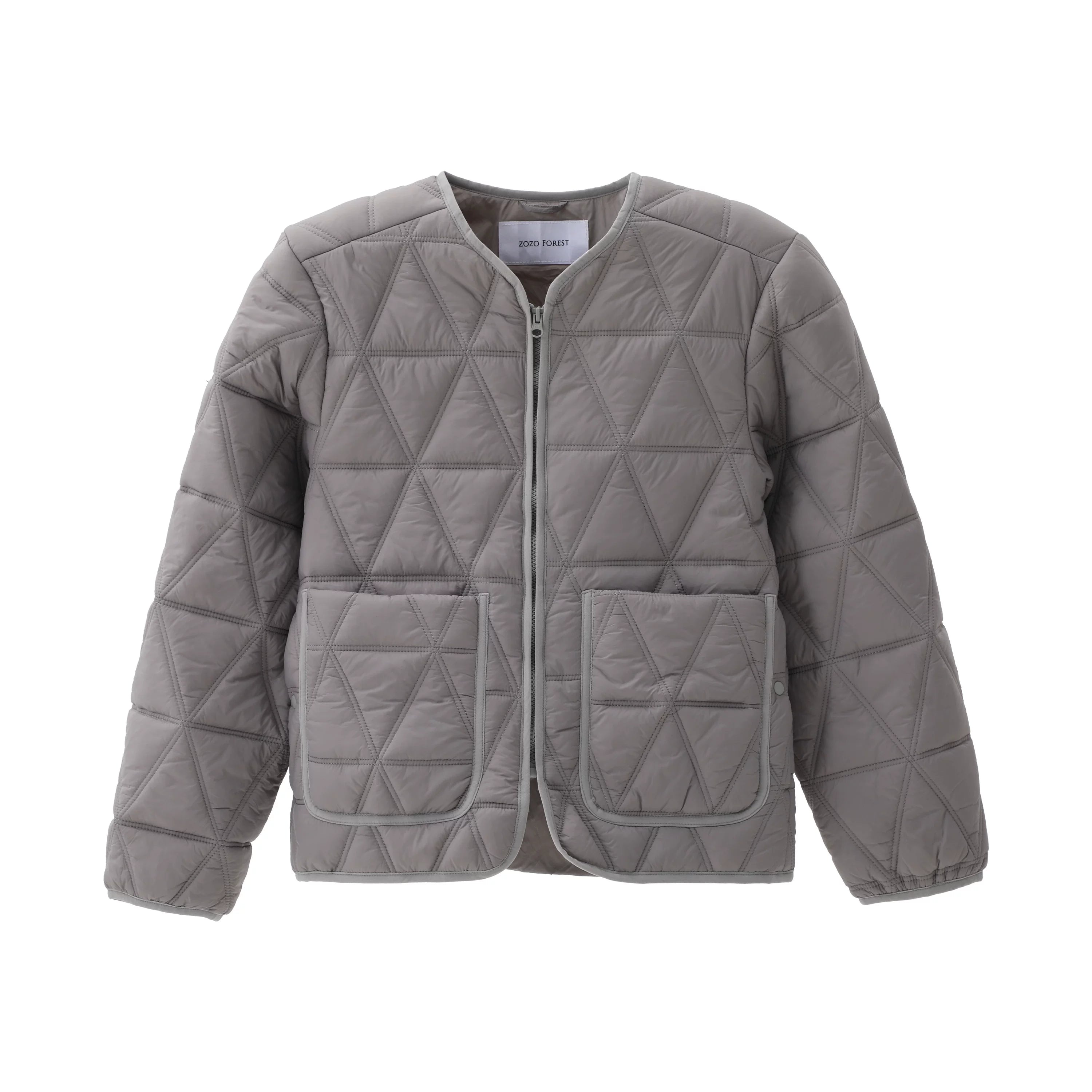 ZOZOFOREST Rhombus Regenerative Cotton Jacket Liner Jacket
