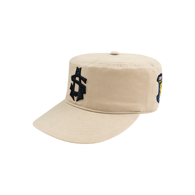 AVENUE&SON Cotton Embroidered Rhinestone Flat-Top Pillbox Hat