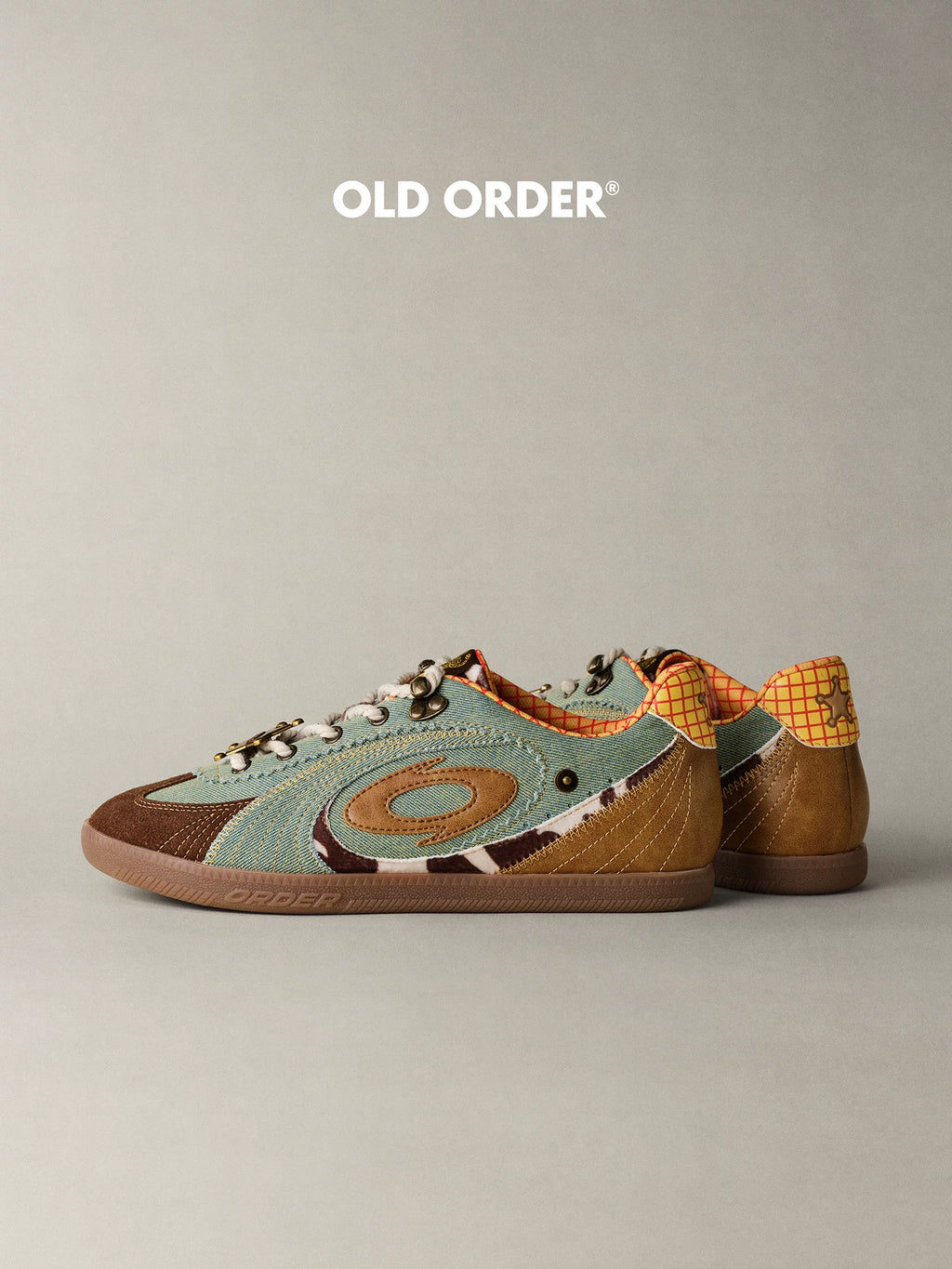 OLD ORDER Denim Blue Retro Training Sneaker