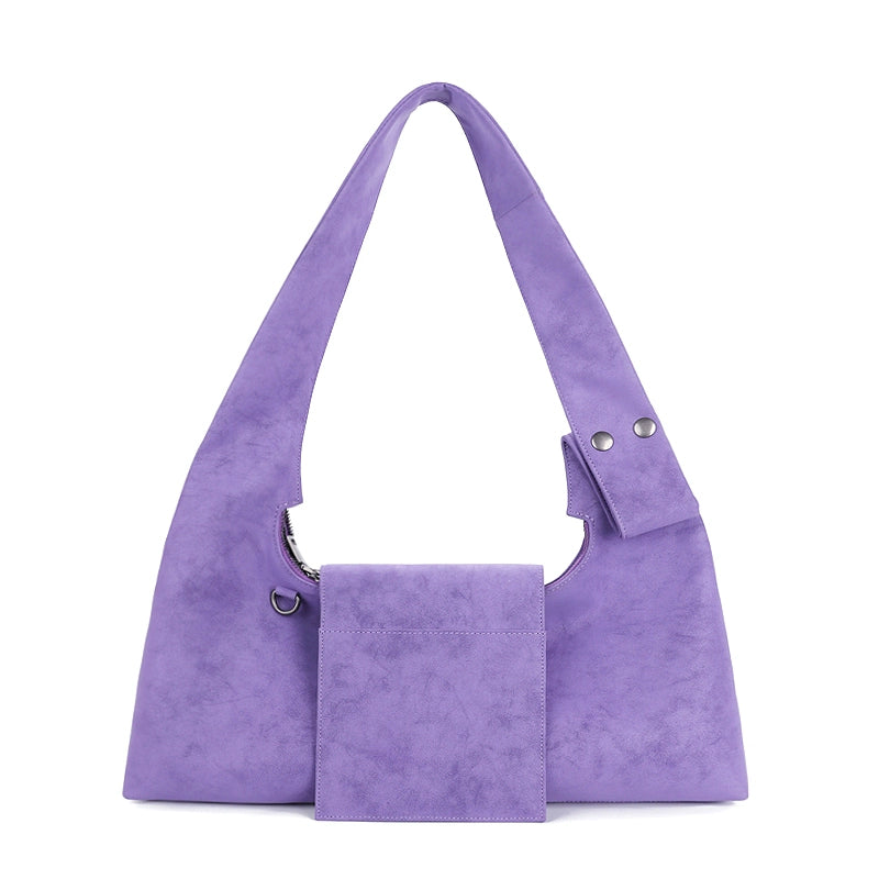 JANDRESS Rivet Shoulder Armpit Messenger Bag