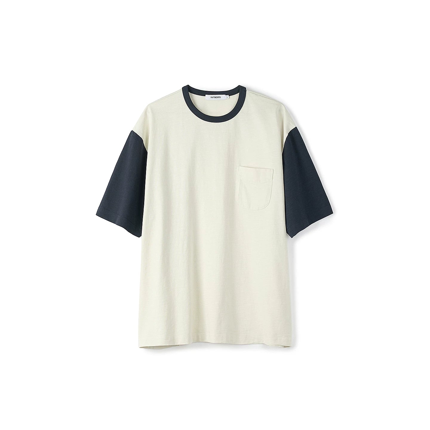 PARTIMENTO Color-Block Raglan 240g Breathable Loose Tee