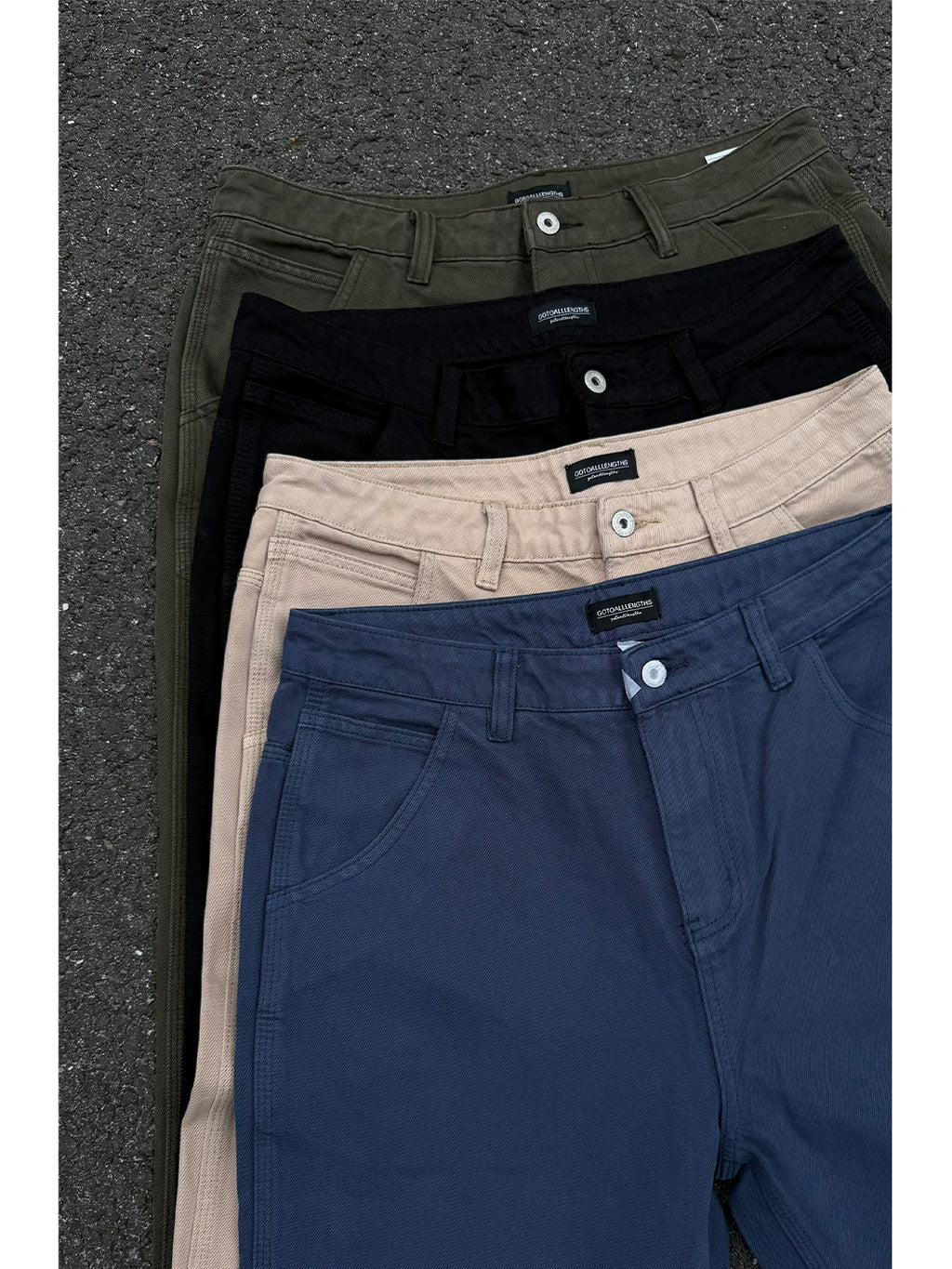 GTAL Asut Dye 14oz Wrinkle-Resistant Straight-Leg Trousers