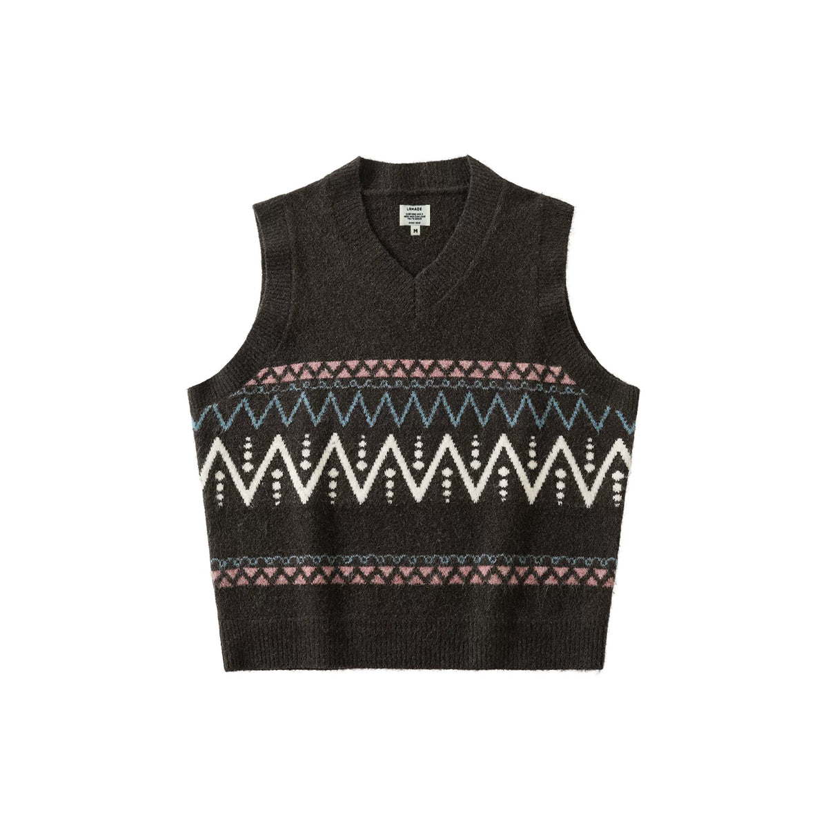 LR MADE Fair Isle Wool Blend Knit Vest