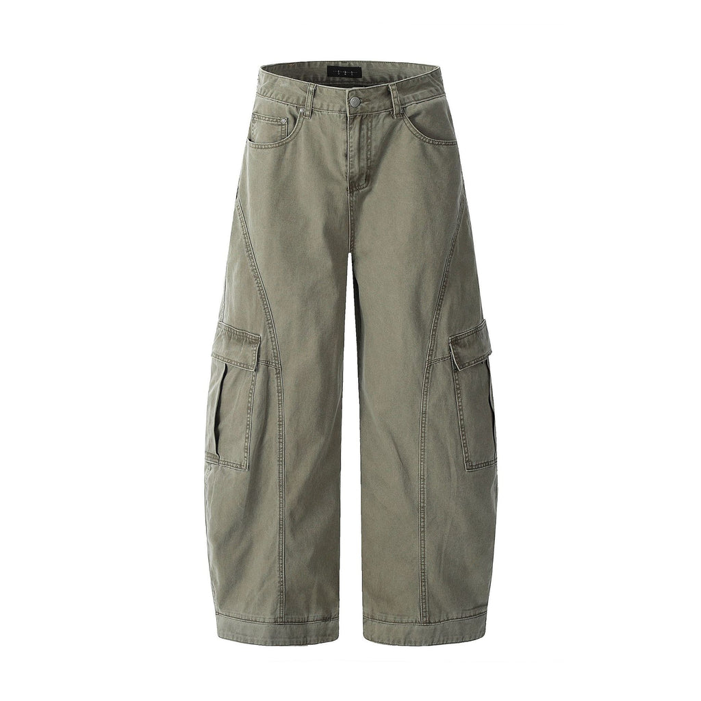 11KN Retro Loose and Thin Casual Wide-leg Trousers
