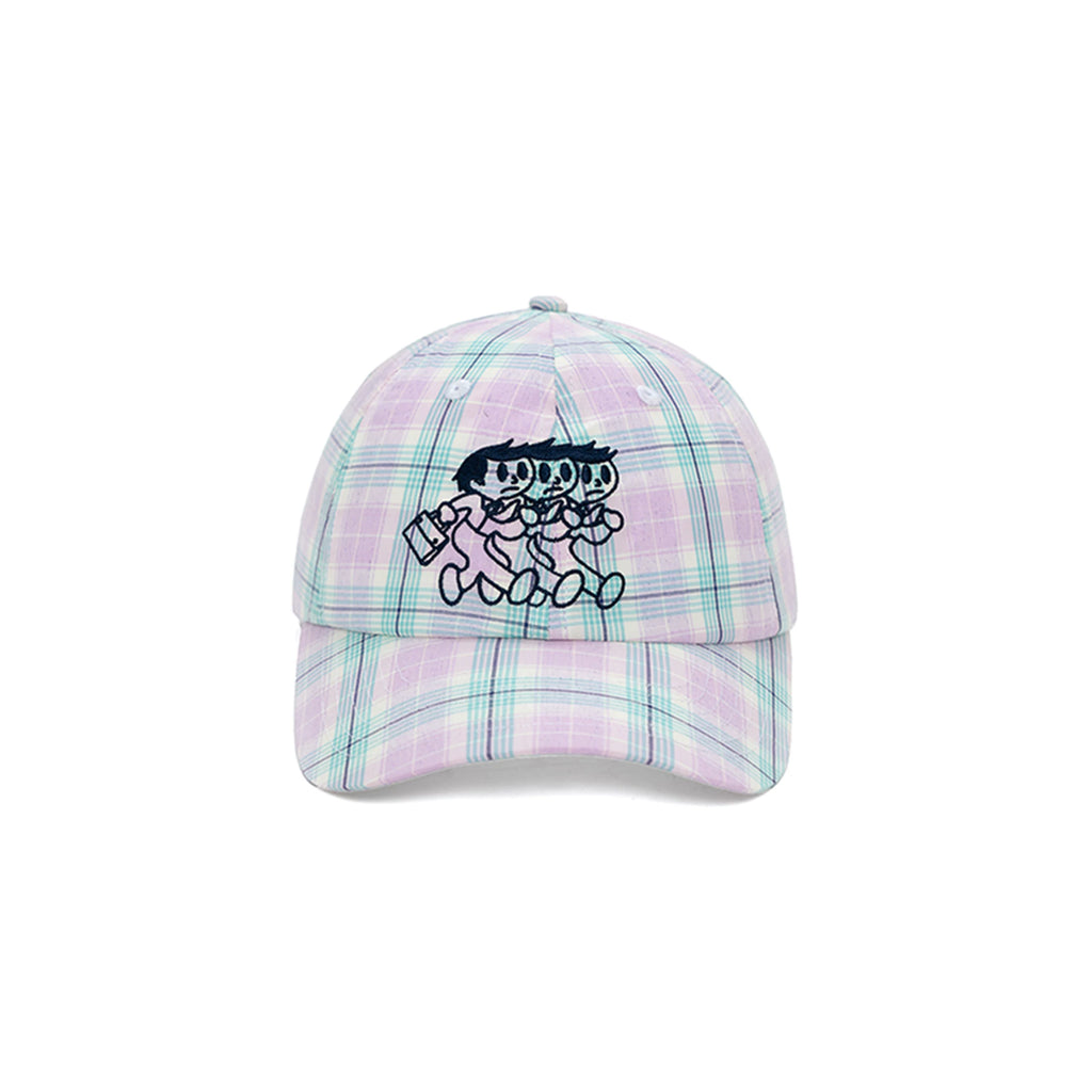 BENT IDEA Romantic Plaid Baseball Cap