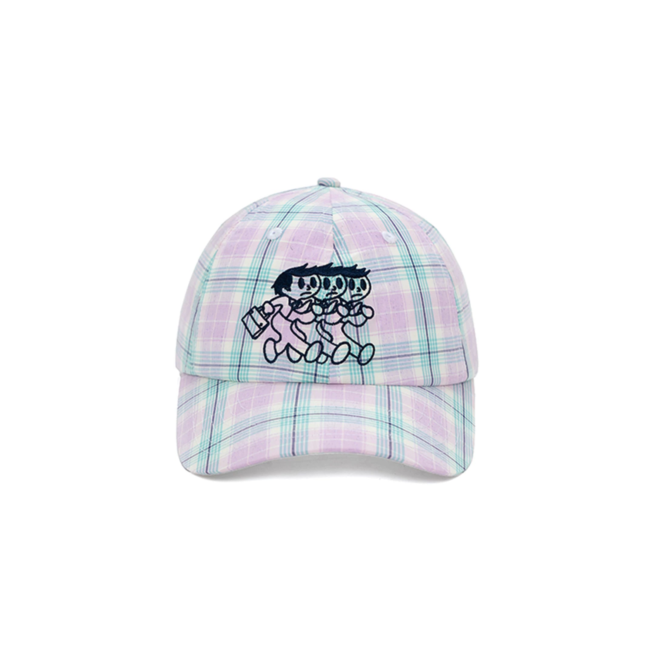 BENT IDEA Romantic Plaid Baseball Cap