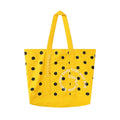 Crying Center Retro Yellow Canvas Tote Bag