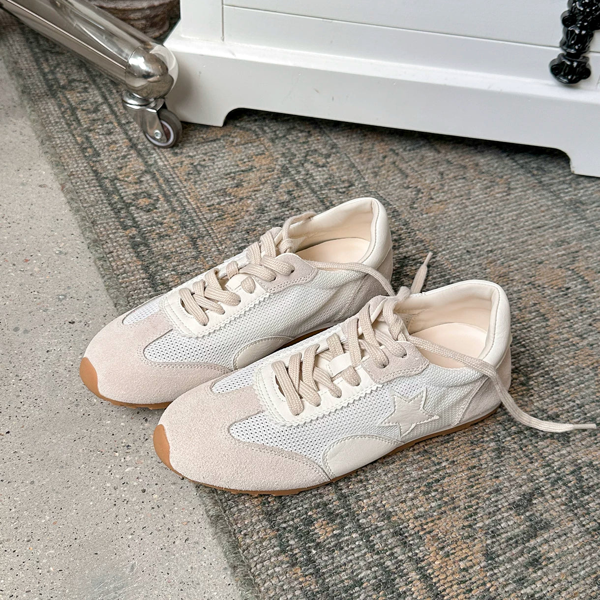 Lidaren Produced Mesh Lace-Up Training Sneaker