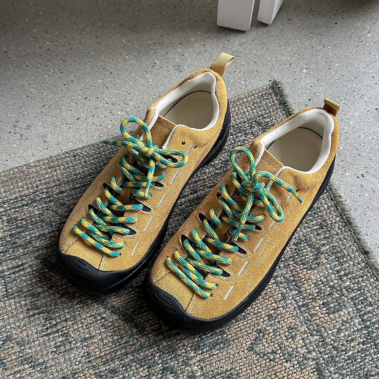 Lidaren Produced Suede Lace-Up Chunky Sneaker