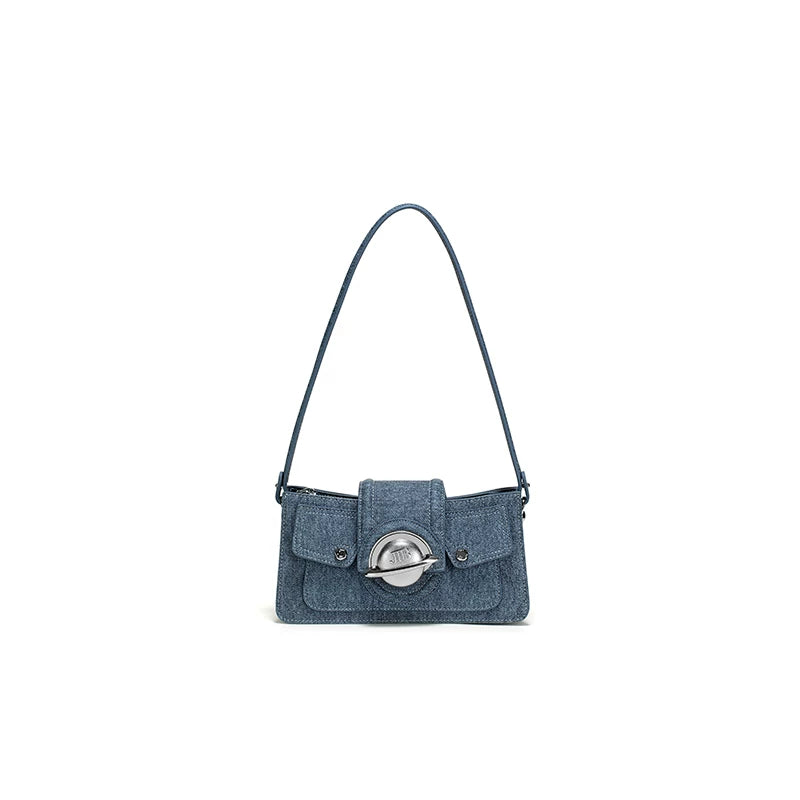 JELLY TOYBOY White Faux Leather Zip-Top Crossbody Bag