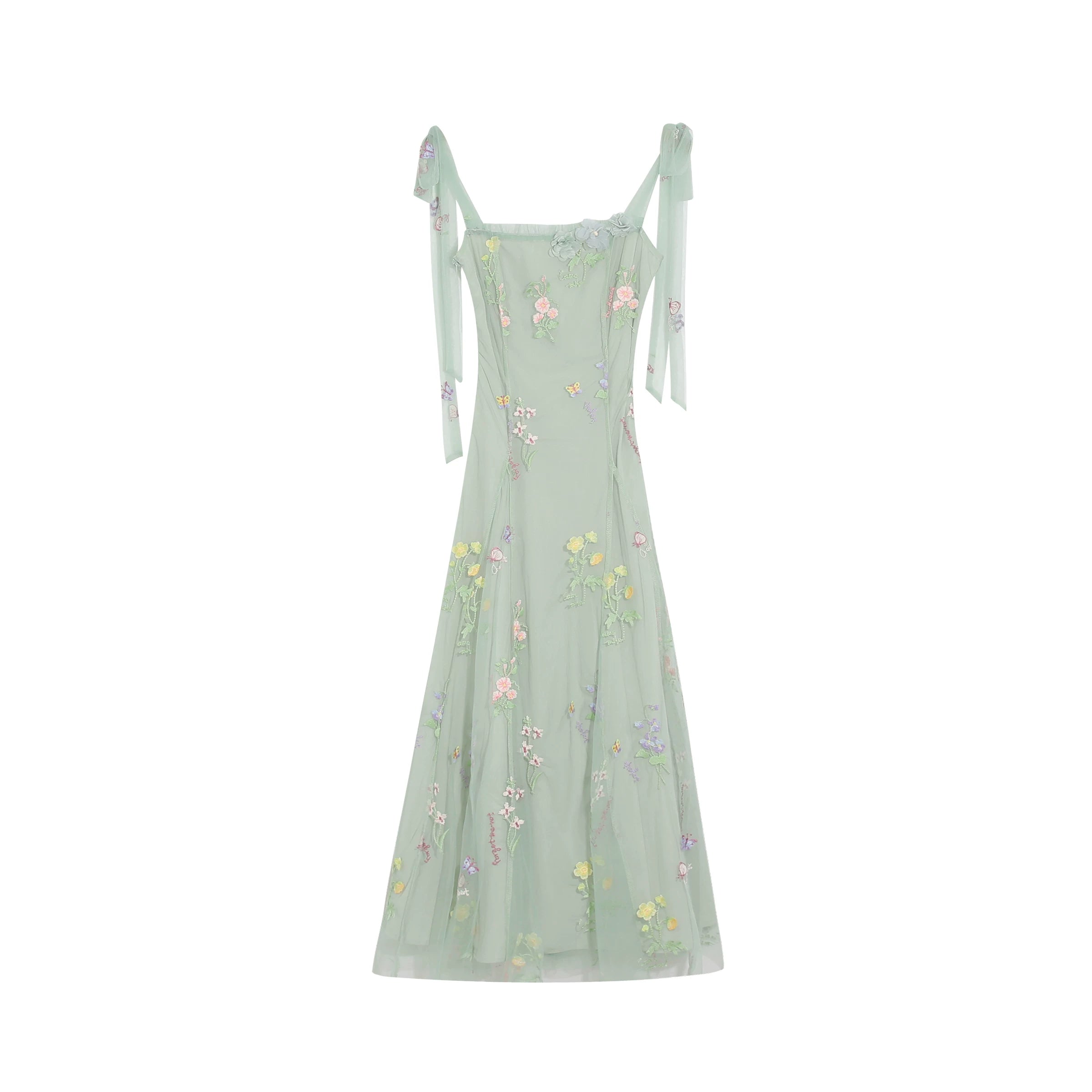 Wildberry Floral Suspender Waist Thin Dress