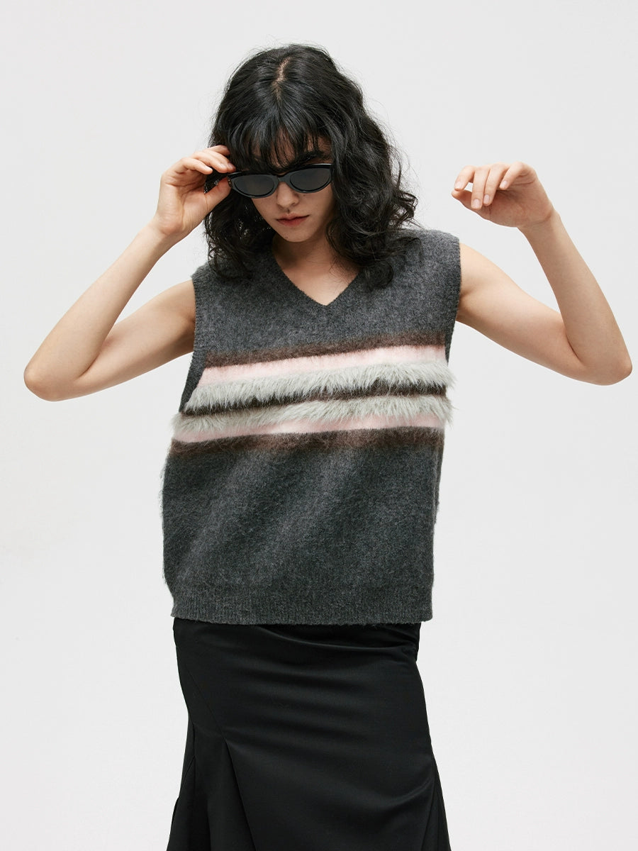 LIMPIDOCULUS Scarf Sweater Vest Vest