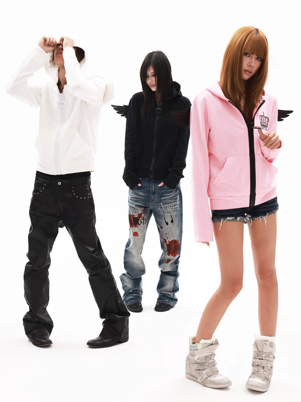 DETW Angel Wing Crown 400g Zip-Up Hoodie