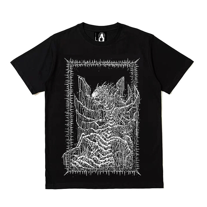 Wetbody Dark Oversized Street Neutral Tee