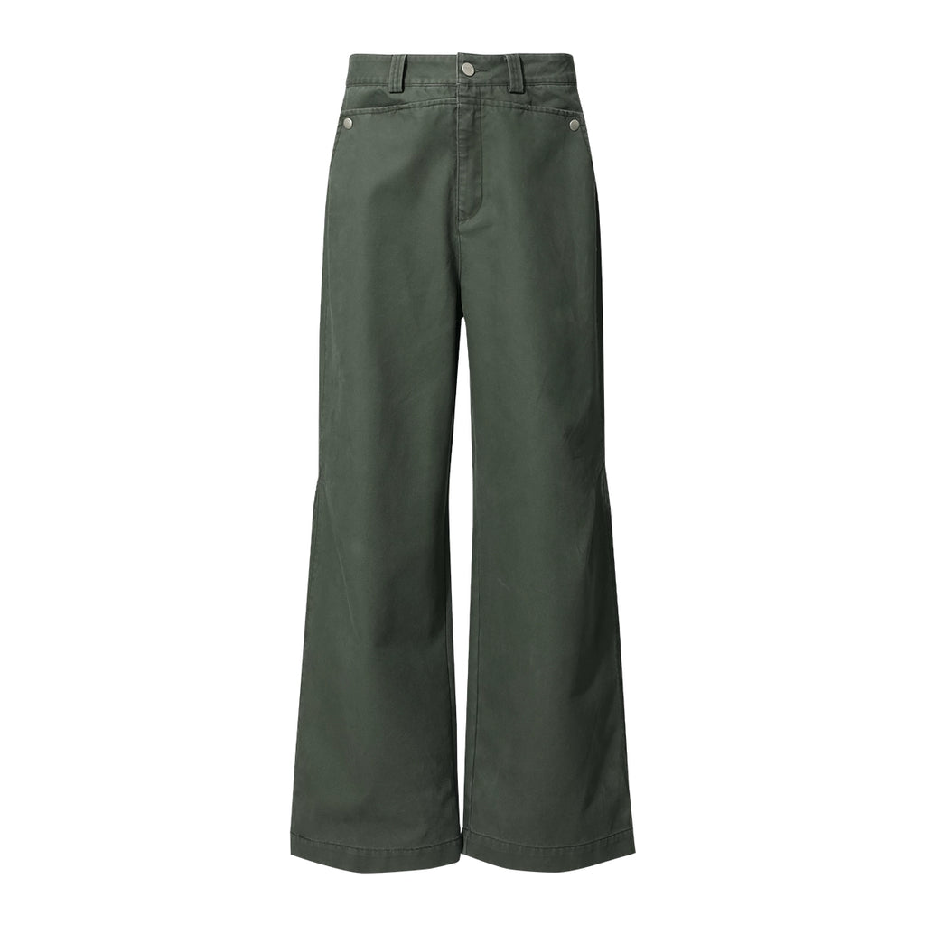 FUNKYFUN Bead Sail Wide-leg Straight Tooling Slacks
