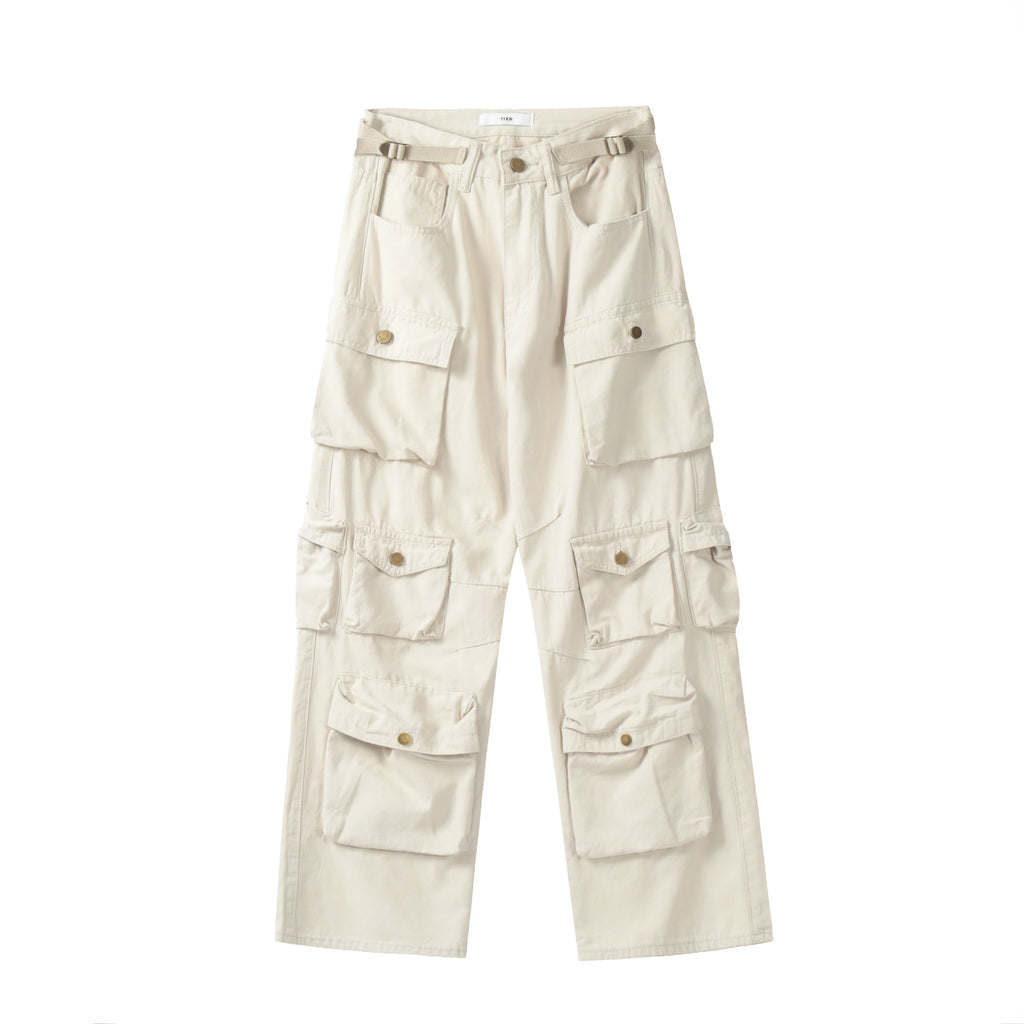 11KN Multi-Pocket Straight Cargo Pants
