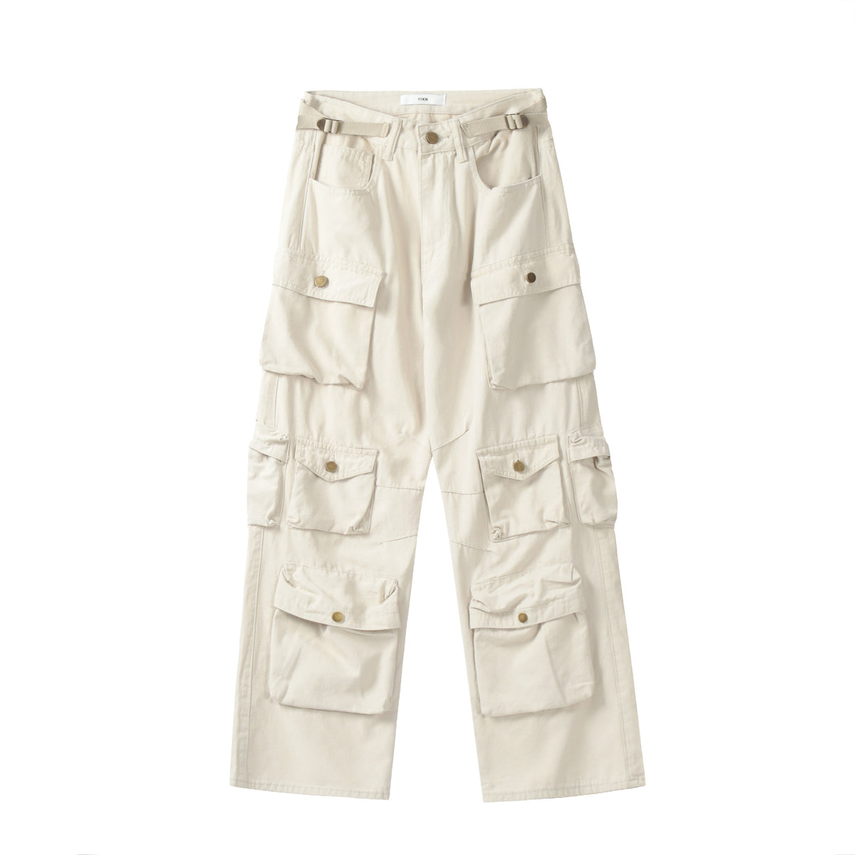 11KN Multi-Pocket Straight Cargo Pants
