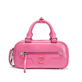 JELLY TOYBOY Hot Pink Faux Leather Zip-Top Boston Bag
