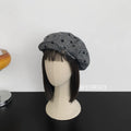 YORSOY Vintage Polka Dot Wool Beret