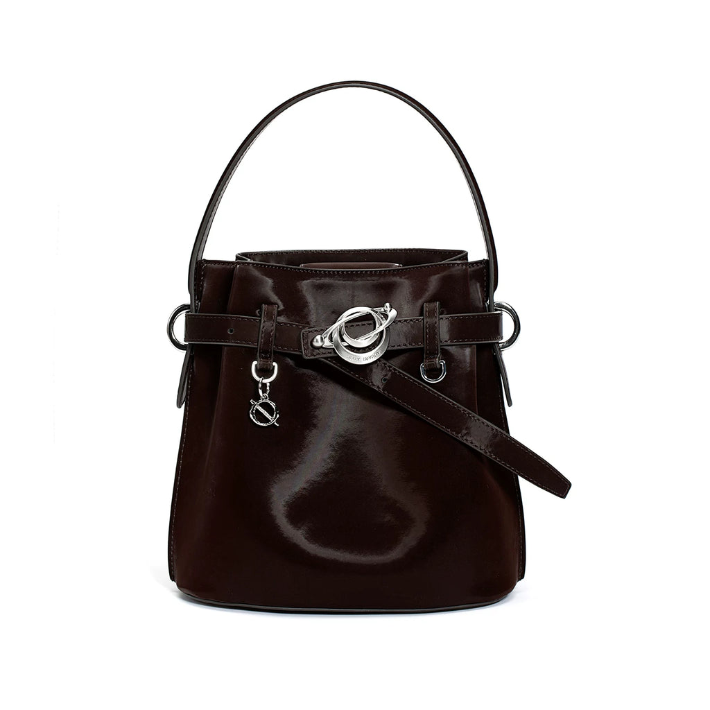 JELLY TOYBOY Red Faux Leather Bucket Bag - Crossbody
