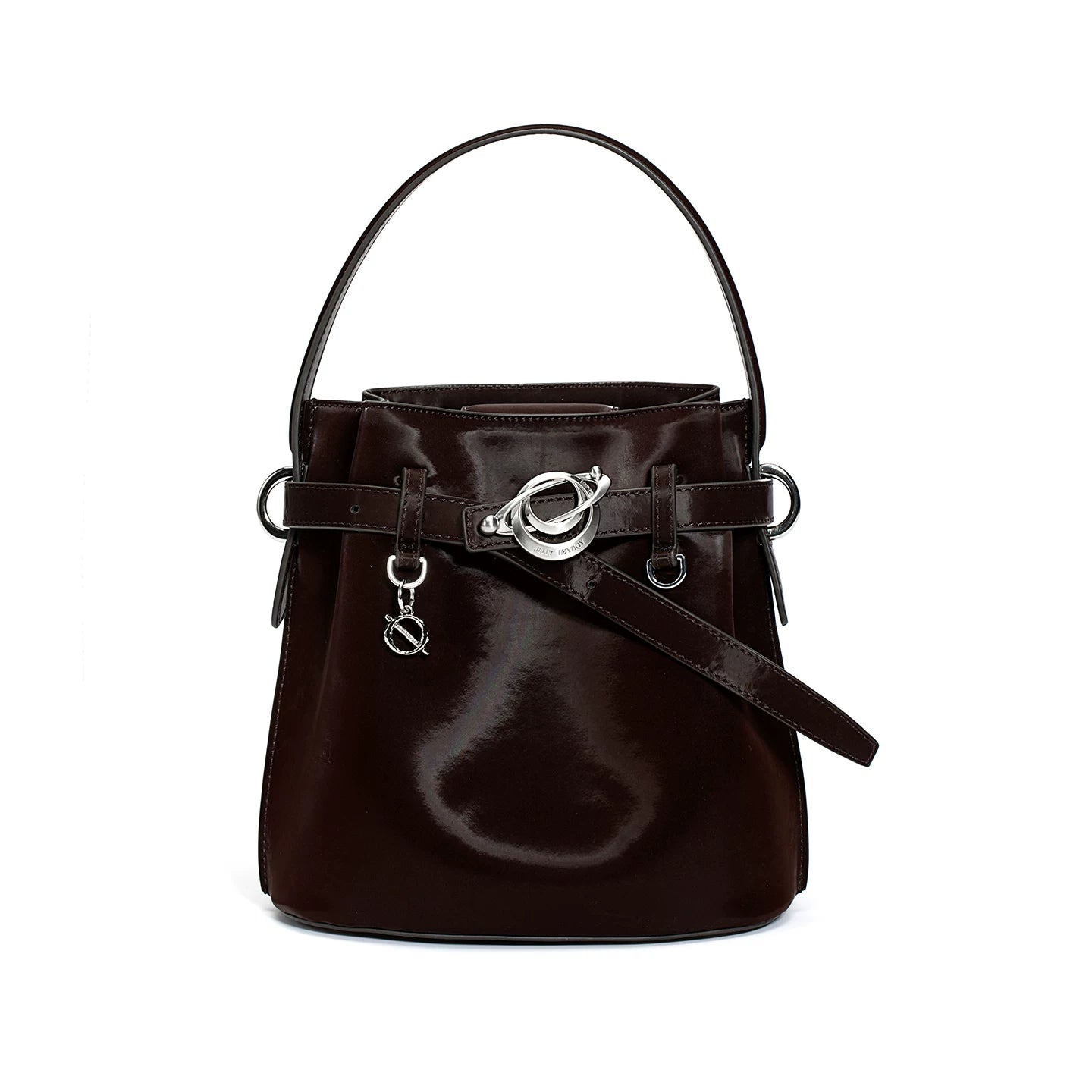 JELLY TOYBOY Red Faux Leather Bucket Bag - Crossbody