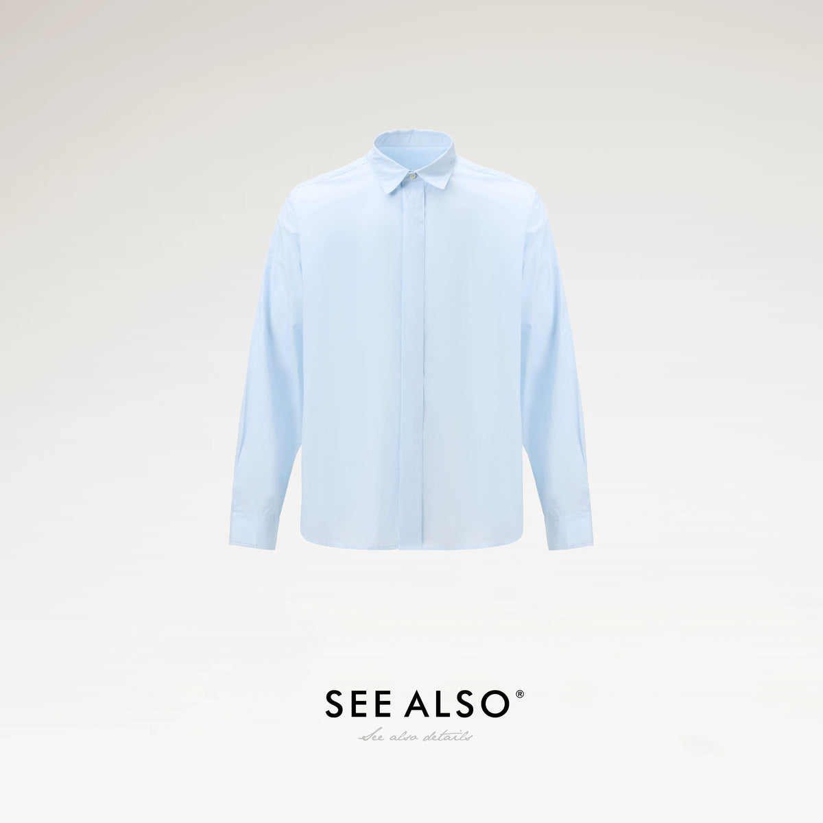 SEE ALSO Black Label 100% Cotton Breathable Relaxed Long-Sleeve Shirt