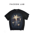 FACEON LAB Starboy Washed Rhinestone Graphic Tee