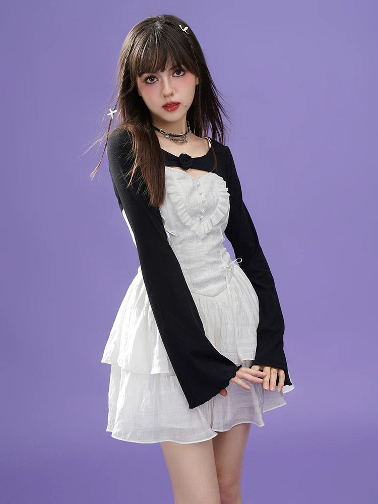 SagiDolls Dark Rose Short Long-Sleeve Cover-Up Sun Protection Jacket