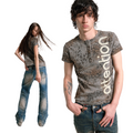 No E Mosen Digital Printed Front Shoulder Tee