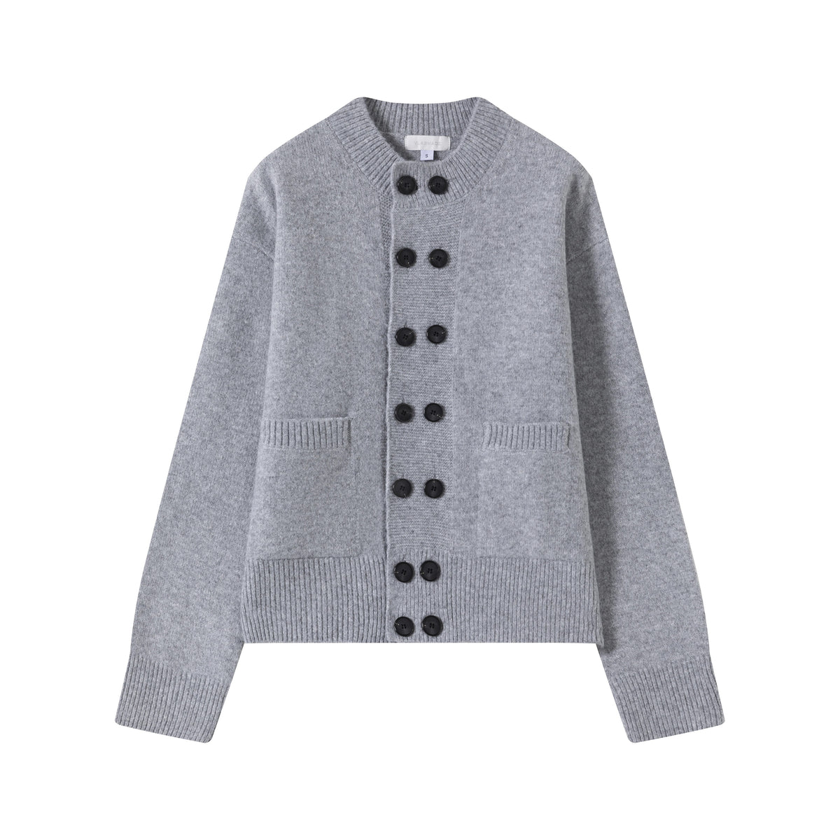 VLABMADE Double-Breasted Wool-Blend Loose Knit Cardigan