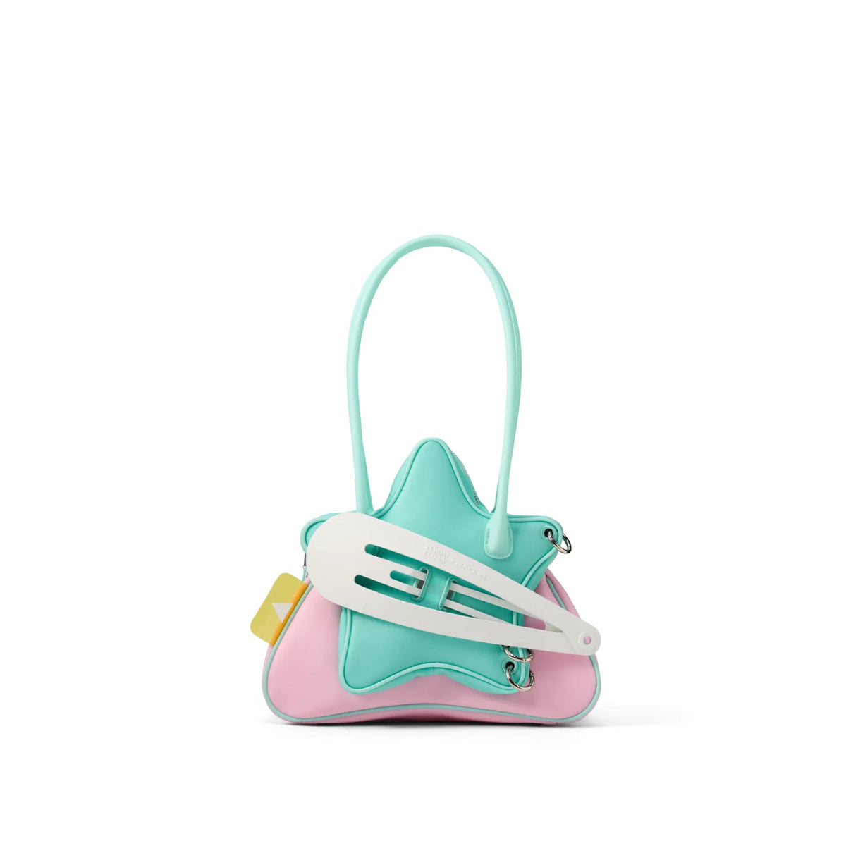 ECODAY Star Clip Faux Leather Zip-Top Shoulder Bag