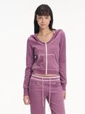 LINY LIBERTY Colorblock Loose Hoodie and Wide-Leg Pants Set