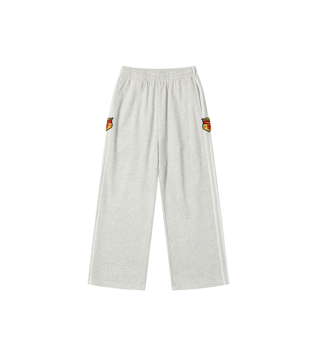 SINONOME Polished Badge Three-bar Sweatpants