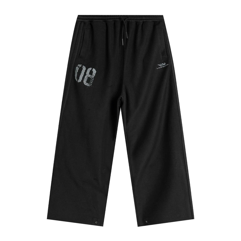 Loopsoon Four-bar Design Old Print Sports Suit